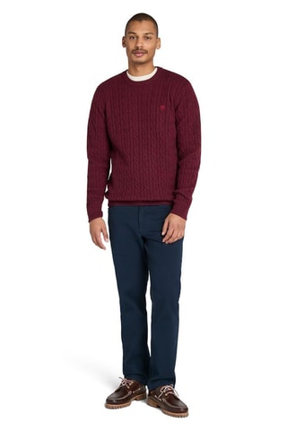 Pull en laine Phillips Brook - Bordeaux