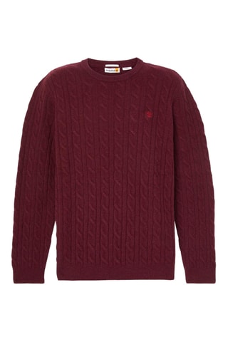 Pull en laine Phillips Brook - Bordeaux