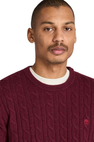 Pull en laine Phillips Brook - Bordeaux