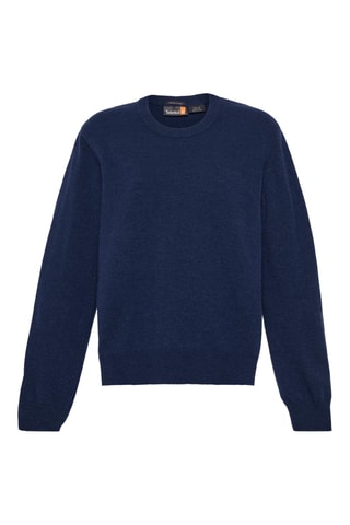 Pull en laine mérinos - Bleu marine