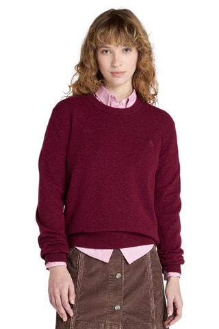 Pull en laine mérinos - Bordeaux