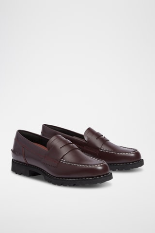 Mocassins vernis en cuir Noreen Lite - Bordeaux