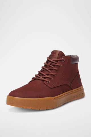 Sneakers montantes en nubuck Maple Grove - Rouge brique