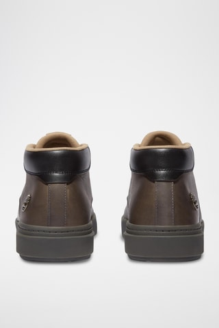 Sneakers montantes en cuir Seneca Bay - Marron