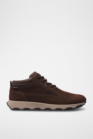 Sneakers montantes en cuir Winsor Park - Marron
