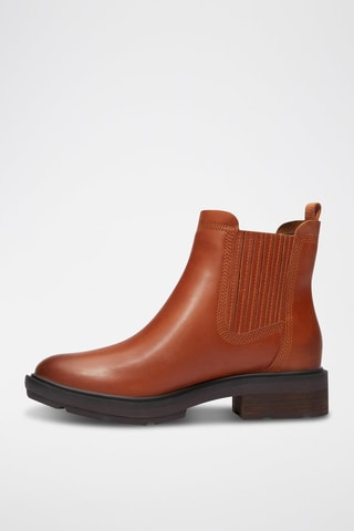 Bottines Chelsea en cuir - Marron