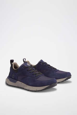 Baskets en cuir - Bleu