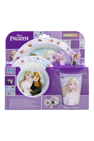 Ensemble repas Elsa et Anna La Reine des Neiges Disney - 5 pièces