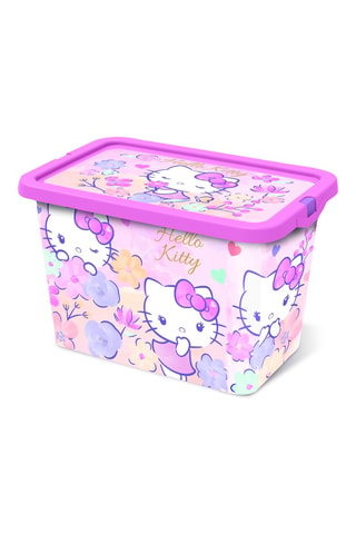 Boîte de rangement Hello Kitty - 29 x 19,2 x 19 cm - Rose