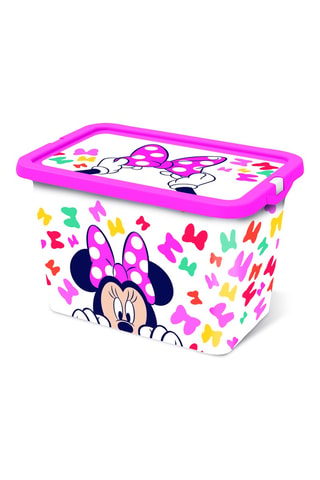 Boîte de rangement Minnie Disney - Blanc - 29 x 19,2 x 19 cm - Blanc