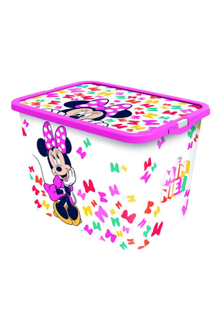 Boîte de rangement Minnie Disney - 39 x 29 x 27 cm - Blanc