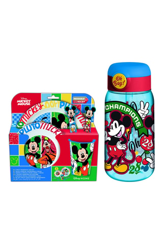 Service et bouteille isotherme Mickey Disney - 6 pièces
