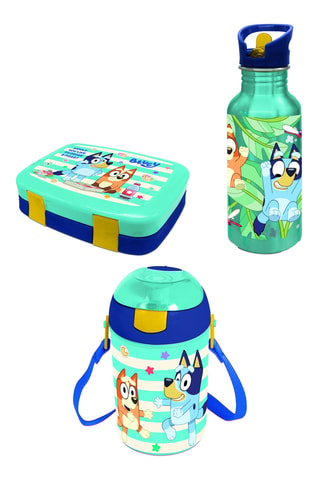 Lunch box et gourdes Bluey - 3 pièces