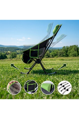 Chaise de camping - 89 x 58 x 72 cm