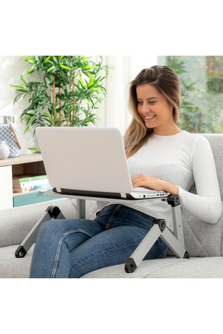 Table réglable positions multiples pour ordinateur portable - Blanc