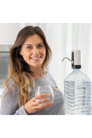 Distributeur d'eau en bouteilles en silicone - Noir et blanc