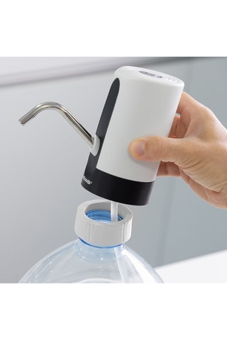 Distributeur d'eau en bouteilles en silicone - Noir et blanc