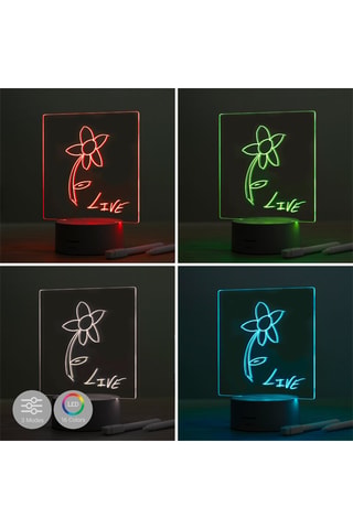 Tableau notes et messages LED - Blanc