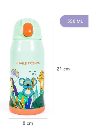 Bouteille isotherme en acier inoxydable Milk&Moo Jungle Friends - 55 cl