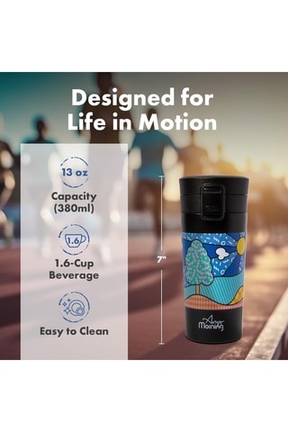Mug de voyage en acier inoxydable Any Morning - 38 cl