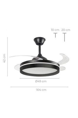 Ventilateur de plafond LED - 72 W