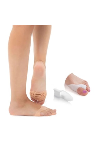 Coussinets métatarsiens en silicone - Blanc