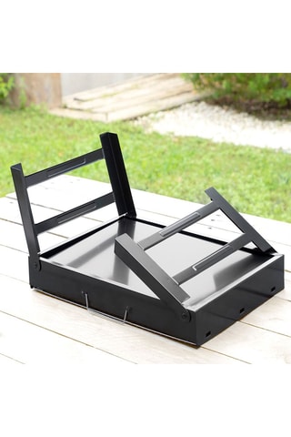 2 tapis de cuisson et barbecue et barbecue pliable portable à charbon
