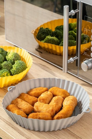 Paniers en silicone et pinceau pour Airfryer
