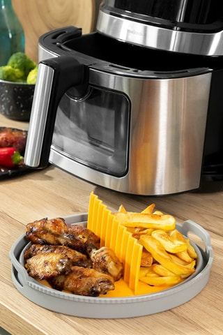 3 paniers pliables en silicone pour Airfryer