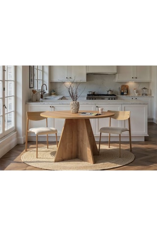 Table à manger Virella - 120 x 75 x 120 cm