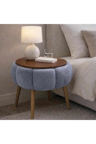 Table d'appoint Papatya - Bleu - 45 x 44 x 45 cm