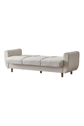 Canapé convertible - Beige - 3 places - En lin