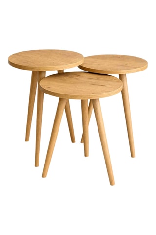 3 tables d'appoint - 34 x 49 x 34/34 x 45 x 34/34 x 41 x 34 cm