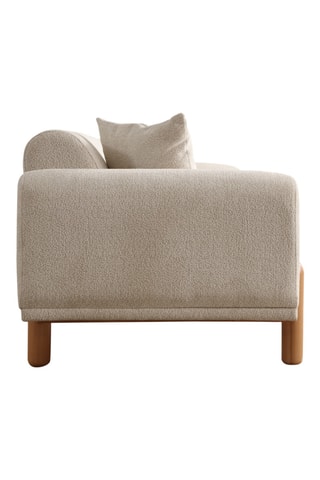Canapé convertible - Crème - 3 places - En polyester