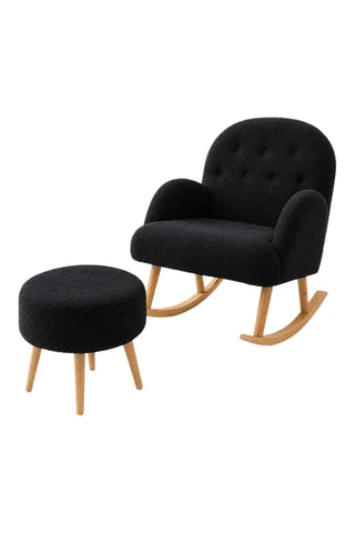 Fauteuil à bascule et repose-pieds