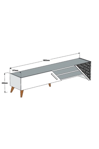 Meuble TV - 180 x 40 x 37 mm