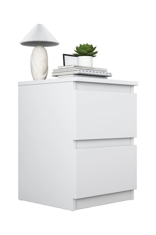 Table de chevet 2 tiroirs - 40 x 55 x 40 cm