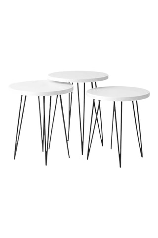 3 tables gigognes - 34 x 49 x 34/34 x 45 x 34/34 x 41 x 34 cm