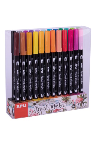 24 feutres aquarelle à double extrémité - Multicolore