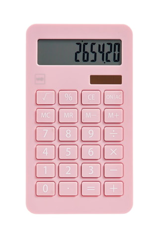 Calculatrice scolaire Rose