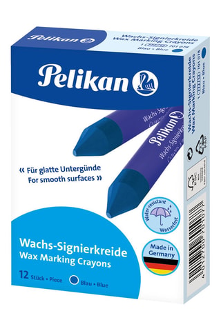 5 crayons de cire - Bleu