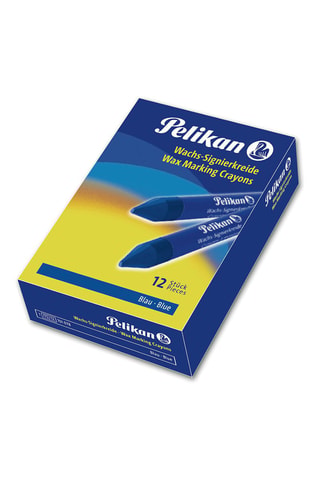 5 crayons de cire - Bleu
