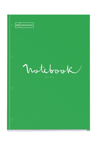 Bloc-notes quadrillé Emotions - 80 feuilles - Vert - 29,5 x 21 x 1,1 cm