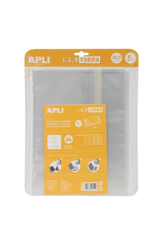 5 couvre-livres auto-ajustables 28,5 cm