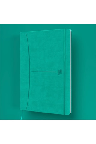 Cahier à carreaux - 208 pages - Turquoise - 21,3 x 15,2 cm