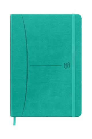 Cahier à carreaux - 208 pages - Turquoise - 21,3 x 15,2 cm