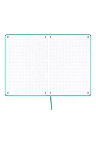 Cahier à carreaux - 208 pages - Turquoise - 21,3 x 15,2 cm