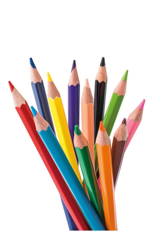 12 crayons de couleurs - Multicolore