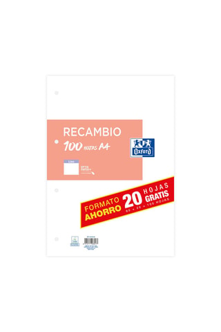 Recharge de feuilles mobiles - 100 feuilles - Blanc