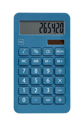 Calculatrice scolaire Bleu